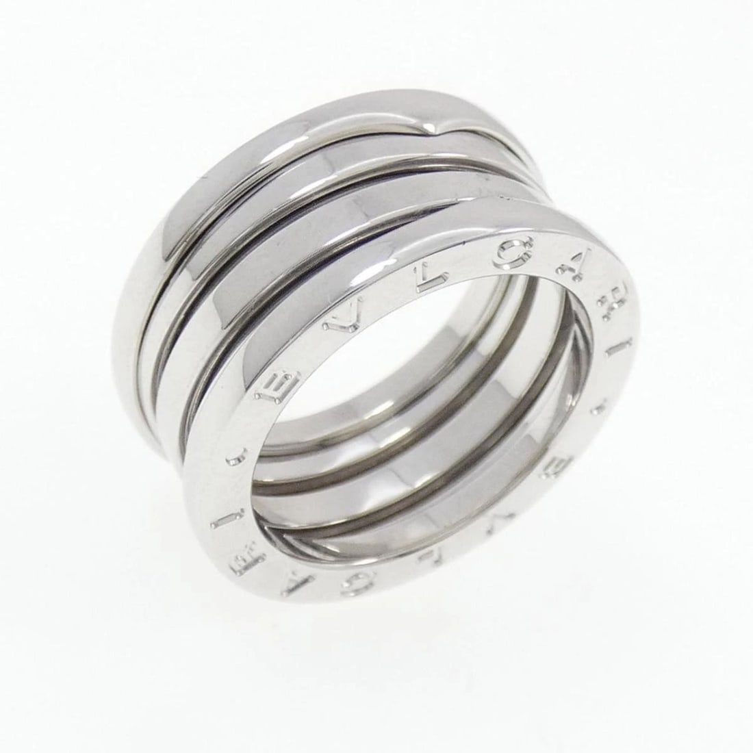 BVLGARI B.ZERO1 3 BAND RING 18K WHITE GOLD: Bvlgari B.zero1 3 Band Ring 18K White Gold Brand: Bvlgari Type/Style: Ring Material: 18K White Gold, Color: White Gold Size: US 6 Accessories: None Accessories Notice: When purchasing pre-