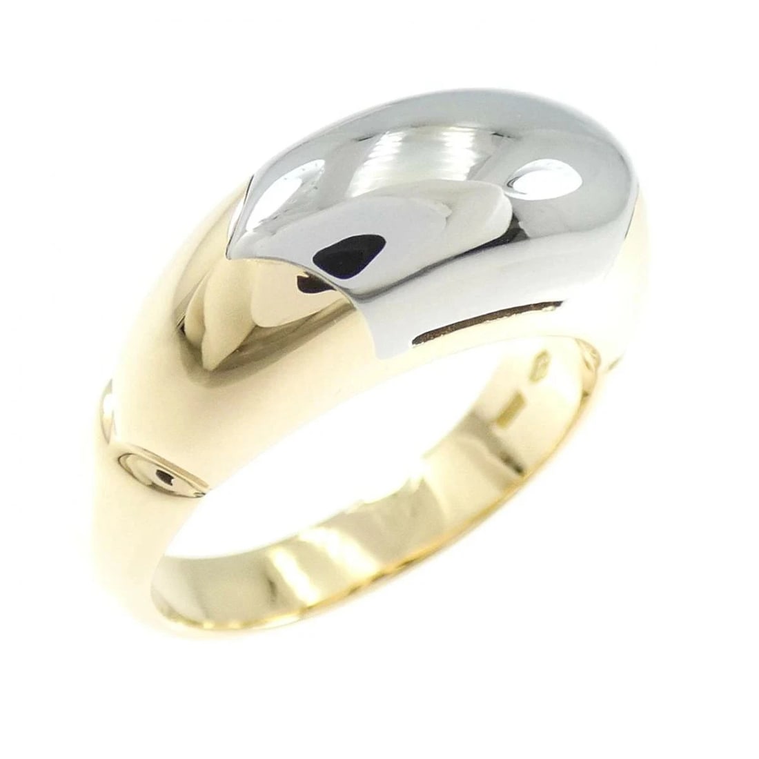 BVLGARI CERTICA RING 18K YELLOW GOLD STAINLESS STEEL: Bvlgari Certica Ring 18K Yellow Gold Stainless Steel Brand: Bvlgari Type/Style: Ring Material: 18K Yellow Gold, Stainless Steel, Color: Yellow Gold, Silver Size: US 6.5 Accessories: None A