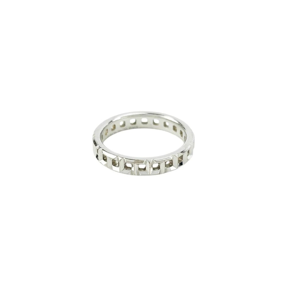 TIFFANY T TRUE NARROW WHITE GOLD RING: Tiffany T True Narrow White Gold Ring Brand: Tiffany & Co. Type/Style: Ring Material: 18K White Gold , Color: White Gold Size: US 5 Accessories: None Accessories Notice: When purchasing pr