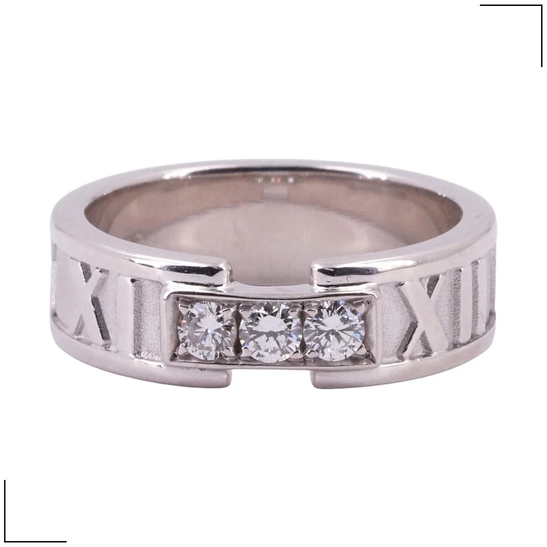 TIFFANY & CO. ATLAS DIAMOND RING WHITE GOLD: Tiffany & Co. Atlas Diamond Ring White Gold Brand: Tiffany & Co. Type/Style: Ring Material: 18K White Gold, Main Stone Natural Color: White Gold Size: US 5 Accessories: None Accessories No