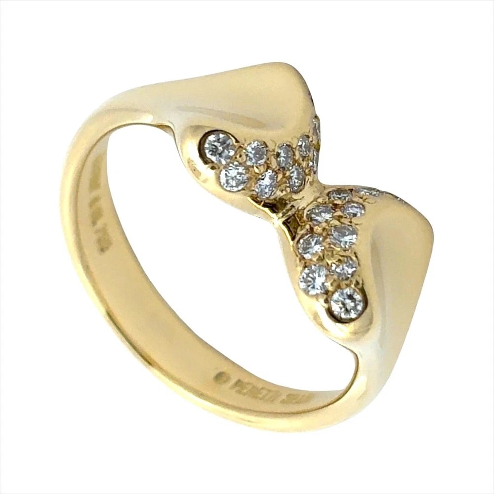 TIFFANY & CO. ELSA PERETTI BUTTERFLY DIAMOND RING: Tiffany & Co. Elsa Peretti Butterfly Diamond Ring Brand: Tiffany & Co. Type/Style: Ring Material: 18K Yellow Gold, Color: Yellow Gold Size: US 5.5 Accessories: None Accessories Notice: Whe