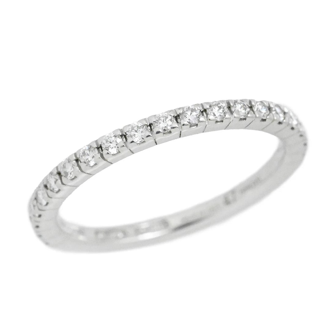 BVLGARI18K WHITE GOLD HALF DIAMOND: Bvlgari18K White Gold Half Diamond Brand: Bvlgari Type/Style: Ring Material: 18K White Gold , Main Stone Natural Color: White Gold Size: US 4.5 Accessories: None Accessories Notice: When purchasing