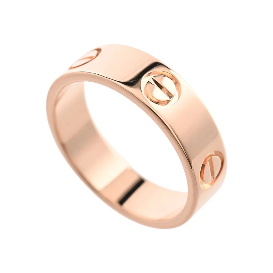 CARTIER LOVE RING 18K PINK GOLD: Cartier Love Ring 18K Pink Gold Brand: Cartier Type/Style: Ring Material: 18K Pink Gold, Color: Pink Gold Size: US 7 Accessories: None Accessories Notice: When purchasing pre-owned goods,