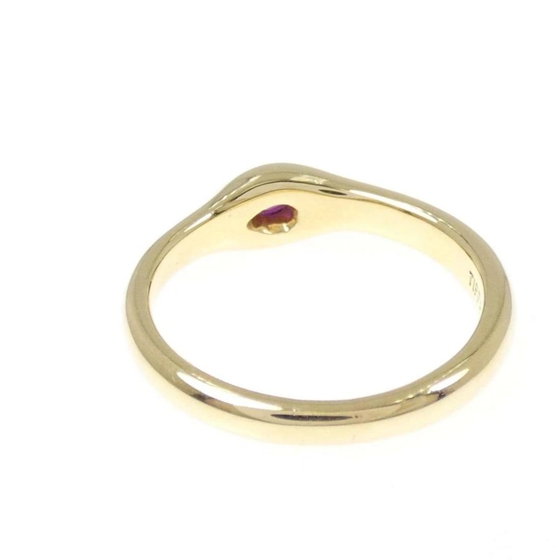 TIFFANY RUBY RING 18K YELLOW GOLD - 3