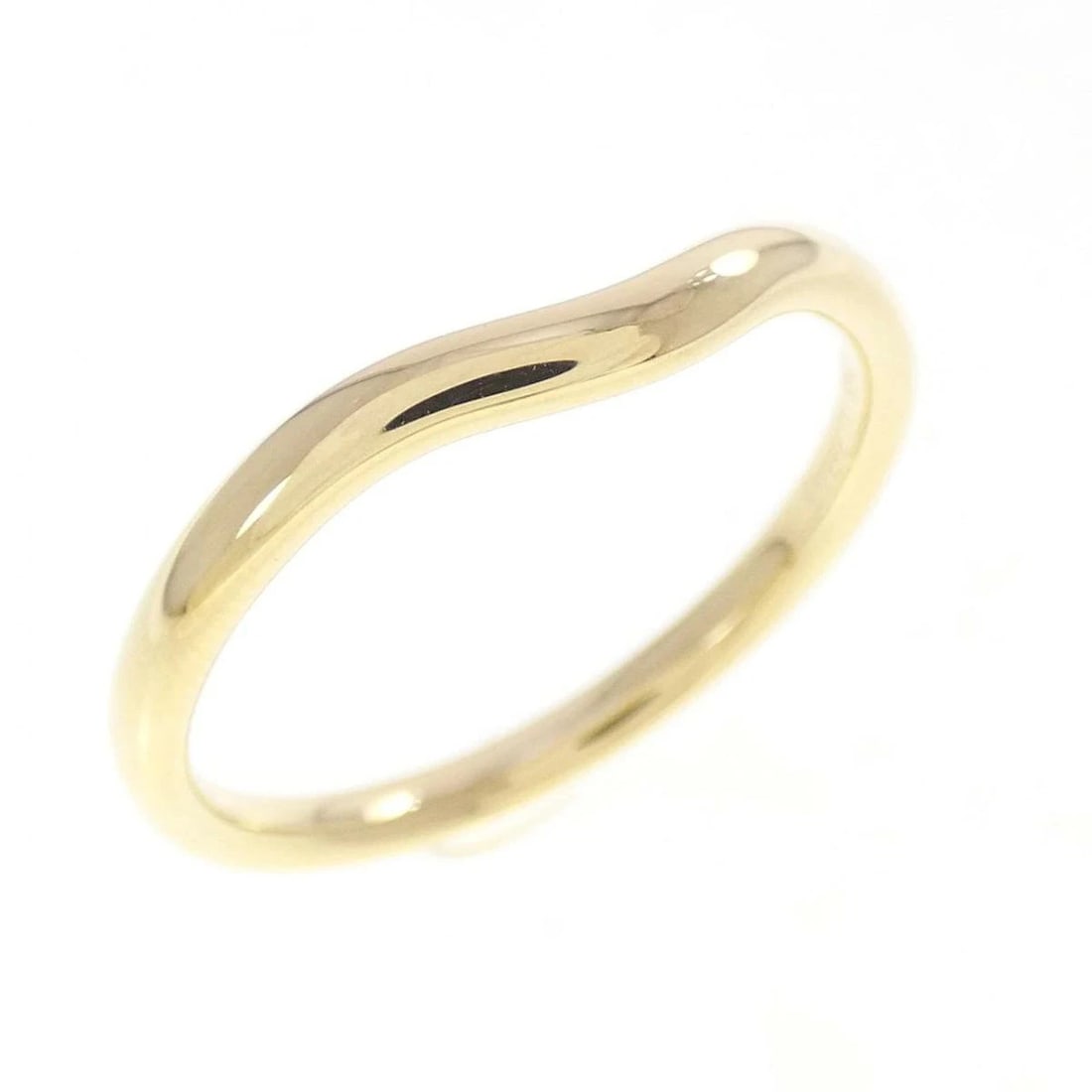 TIFFANY CURVED RING 750 YELLOW GOLD: Tiffany Curved Ring 750 Yellow Gold Brand: Tiffany & Co. Type/Style: Ring Material: 750 Yellow Gold, Color: Yellow Gold Size: US 9 Accessories: None Accessories Notice: When purchasing pre