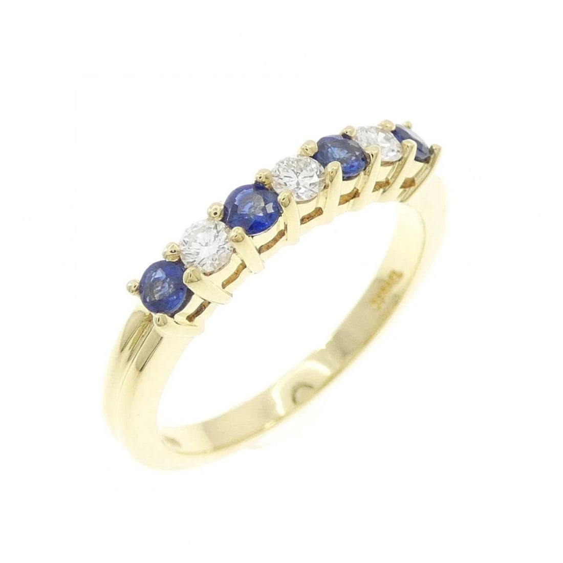 TIFFANY SAPPHIRE DIAMOND RING 750 YELLOW GOLD: Tiffany Sapphire Diamond Ring 750 Yellow Gold Brand: Tiffany & Co. Type/Style: Ring Material: 750 Yellow Gold, Color: Yellow Gold Size: US 6.5 Accessories: None Accessories Notice: When purchasing