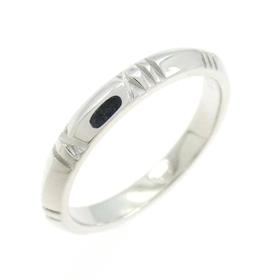 TIFFANY ATLAS X CLOSED NARROW RING 750 WHITE GOLD: Tiffany Atlas X Closed Narrow Ring 750 White Gold Brand: Tiffany & Co. Type/Style: Ring Material: 750 White Gold, Color: White Gold Size: US 7.5 Accessories: None Accessories Notice: When purchasing