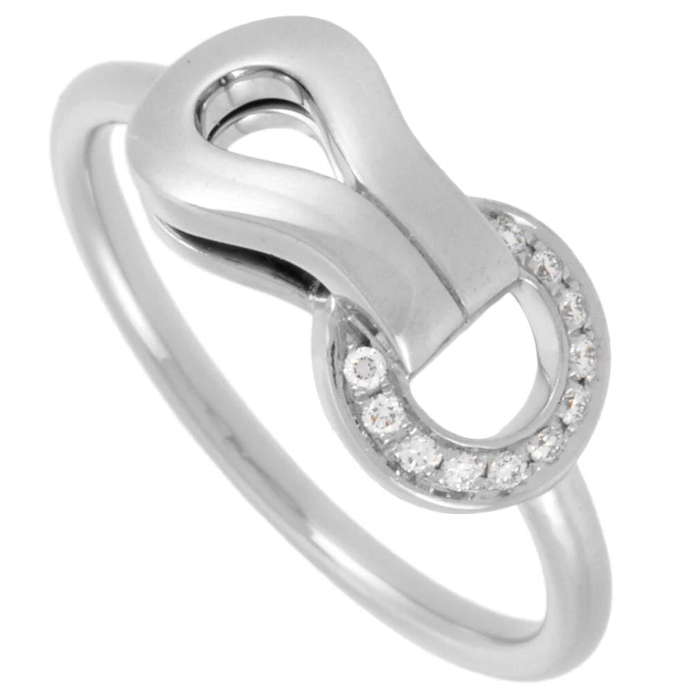 CARTIER AGRAPH RING 18K WHITE GOLD DIAMOND: Cartier Agraph Ring 18K White Gold Diamond Brand: Cartier Type/Style: Ring Material: 18K White Gold, Color: White Gold Size: US 4.5 Accessories: None Accessories Notice: When purchasing pr