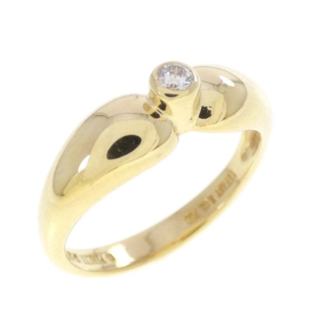 TIFFANY DOUBLE TEARDROP DIAMOND RING 750 YELLOW GOLD: Tiffany Double Teardrop Diamond Ring 750 Yellow Gold Brand: Tiffany & Co. Type/Style: Ring Material: 750 Yellow Gold, Main Stone Natural Color: Yellow Gold Size: US 5.5 Accessories: None A