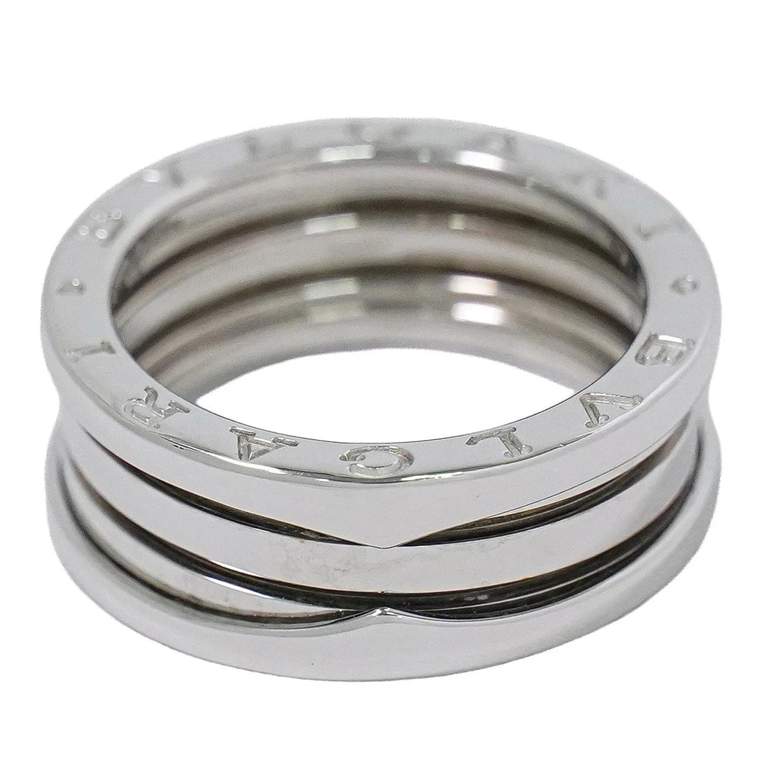 BVLGARI B.ZERO1 RING 18K WHITE GOLD: Bvlgari B.zero1 Ring 18K White Gold Brand: Bvlgari Type/Style: Ring Material: 18K White Gold, Color: White Gold Size: US 7 Accessories: None Accessories Notice: When purchasing pre-owned goods,