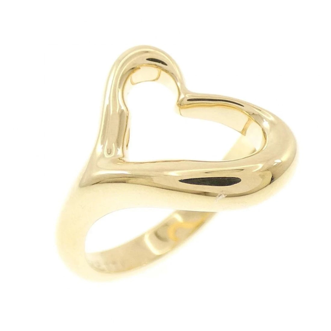 TIFFANY OPEN HEART RING 750 YELLOW GOLD: Tiffany Open Heart Ring 750 Yellow Gold Brand: Tiffany & Co. Type/Style: Ring Material: 750 Yellow Gold, Color: Yellow Gold Size: US 6 Accessories: None Accessories Notice: When purchasing