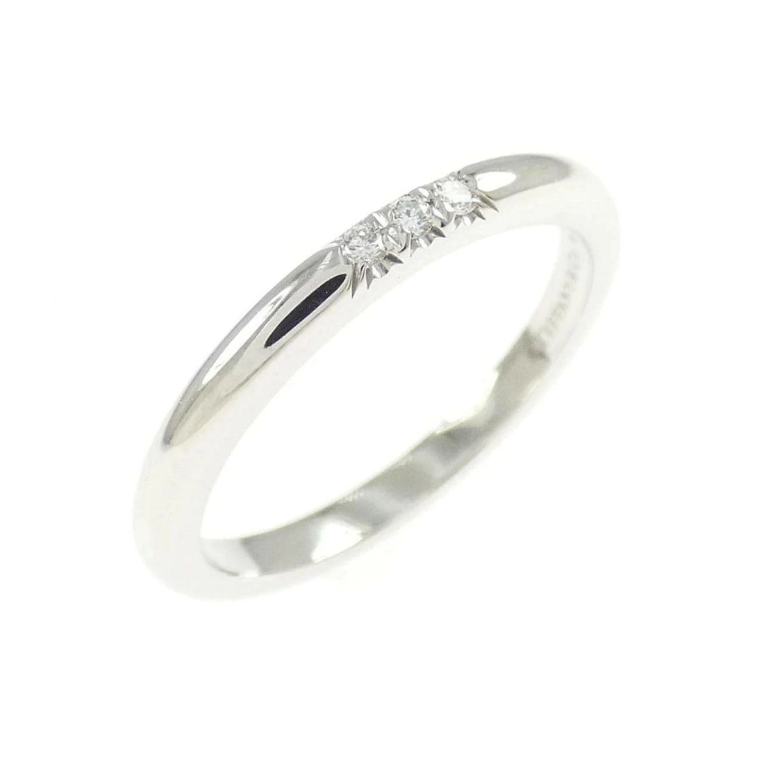 TIFFANY PLATINUM 950 DIAMOND BAND RING: Tiffany Platinum 950 Diamond Band Ring Brand: Tiffany & Co. Type/Style: Ring Material: Pt950, Main Stone Natural Color: Silver Size: US 5 Accessories: None Accessories Notice: When purchas
