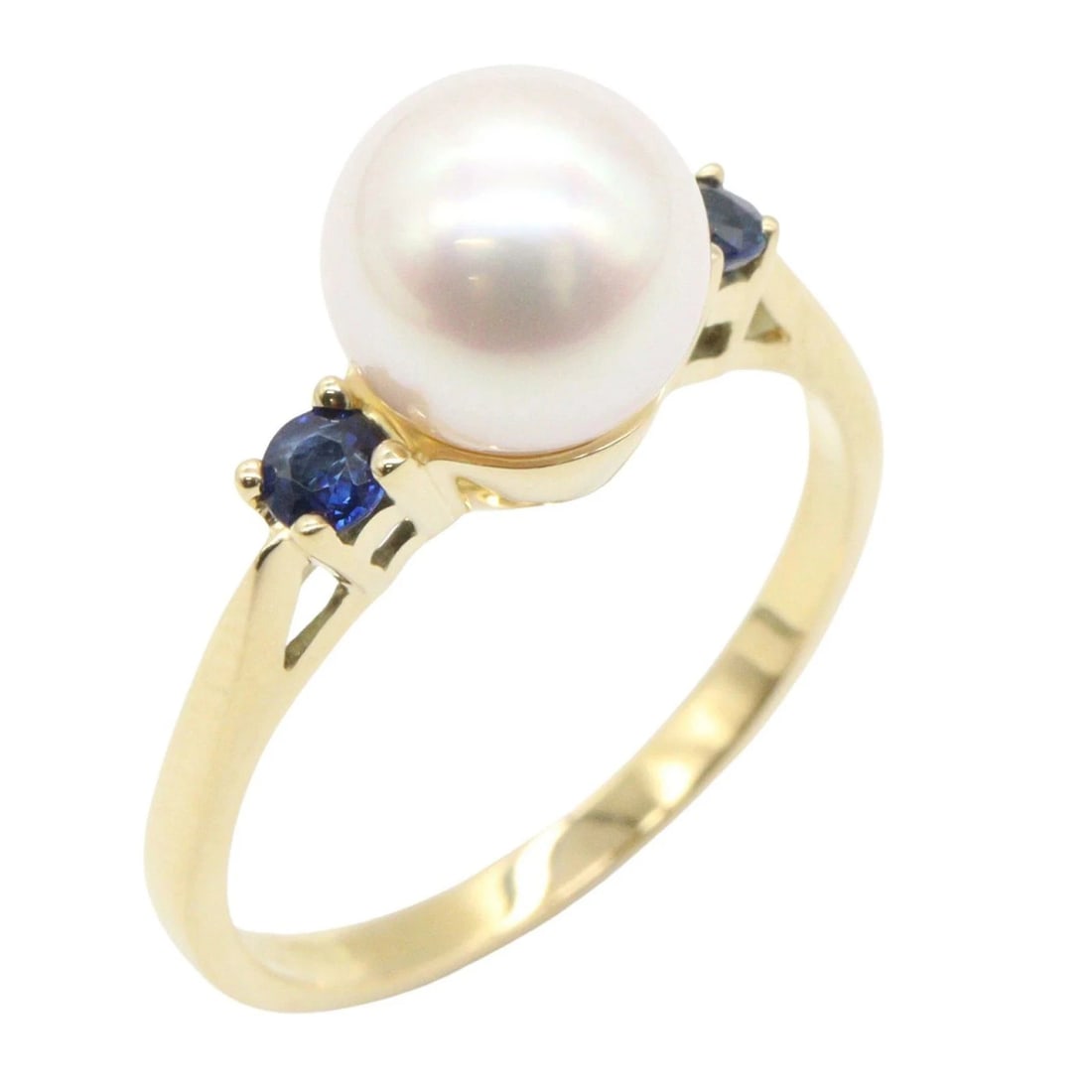TIFFANY & CO. PEARL RING K18 YELLOW GOLD: Tiffany & Co. Pearl Ring K18 Yellow Gold Brand: Tiffany & Co. Type/Style: Ring Material: K18 Yellow Gold, Color: Yellow Gold Size: US 6.5 Accessories: None Accessories Notice: When purchasing