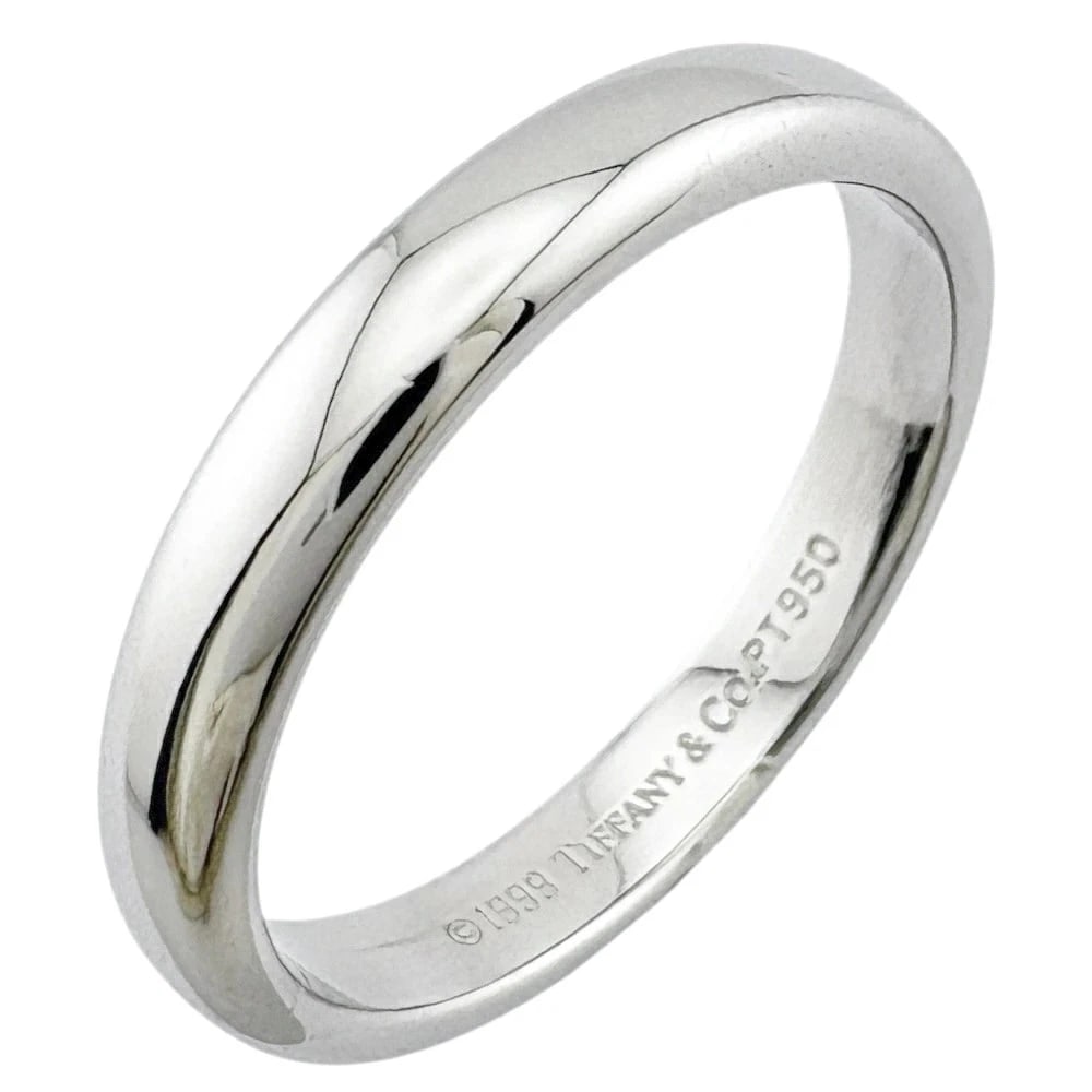 TIFFANY CLASSIC BAND RING PT950 PLATINUM SILVER: Tiffany Classic Band Ring Pt950 Platinum Silver Brand: Tiffany & Co. Type/Style: Ring Material: Platinum 950, Color: Silver Size: US 5.5 Accessories: None Accessories Notice: When purchasi