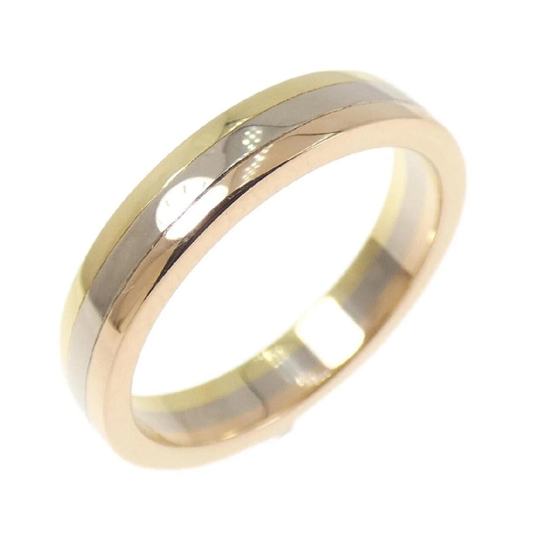 CARTIER LOUIS VENDOME RING 18K TRI COLOR GOLD: Cartier Louis Vendome Ring 18K Tri Color Gold Brand: Cartier Type/Style: Ring Material: 18K Yellow Gold / 18K White Gold / 18K Pink Gold, Color: Yellow Gold, White Gold, Pink Gold Size: US 5 Acces