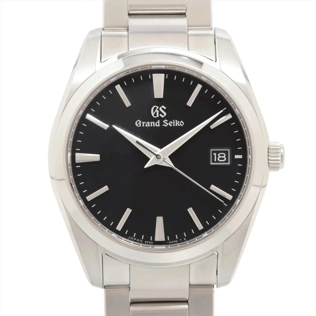 GRAND SEIKO HERITAGE COLLECTION SS QZ BLACK DIAL WATCH: Grand Seiko Heritage Collection Ss Qz Black Dial Watch Brand: Grand Seiko Type/Style: Wristwatch Material: SS Color: Dial Color Black Size: Case:W1.2 x H1.2inch / W35 x H35 Circumference of Wrist:7.9i