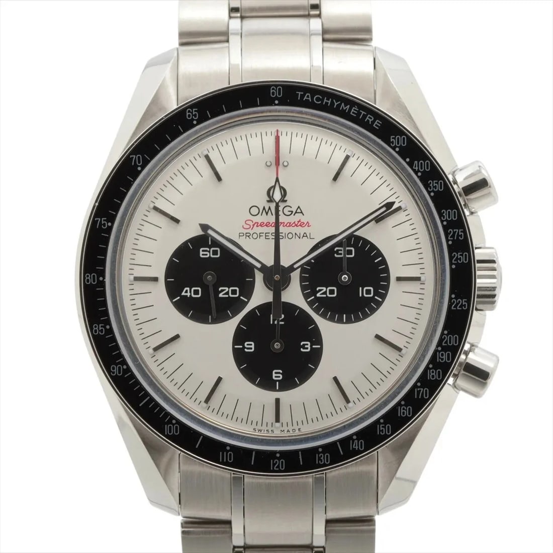 OMEGA SPEEDMASTER PROFESSIONAL SS WATCH: Omega Speedmaster Professional Ss Watch Brand: Omega Type/Style: Wristwatch Material: SS Color: Dial Color Silver Size: Case:W1.6 x H1.6inch / W42 x H42 Circumference of Wrist:7.9inch / 20 Accesso