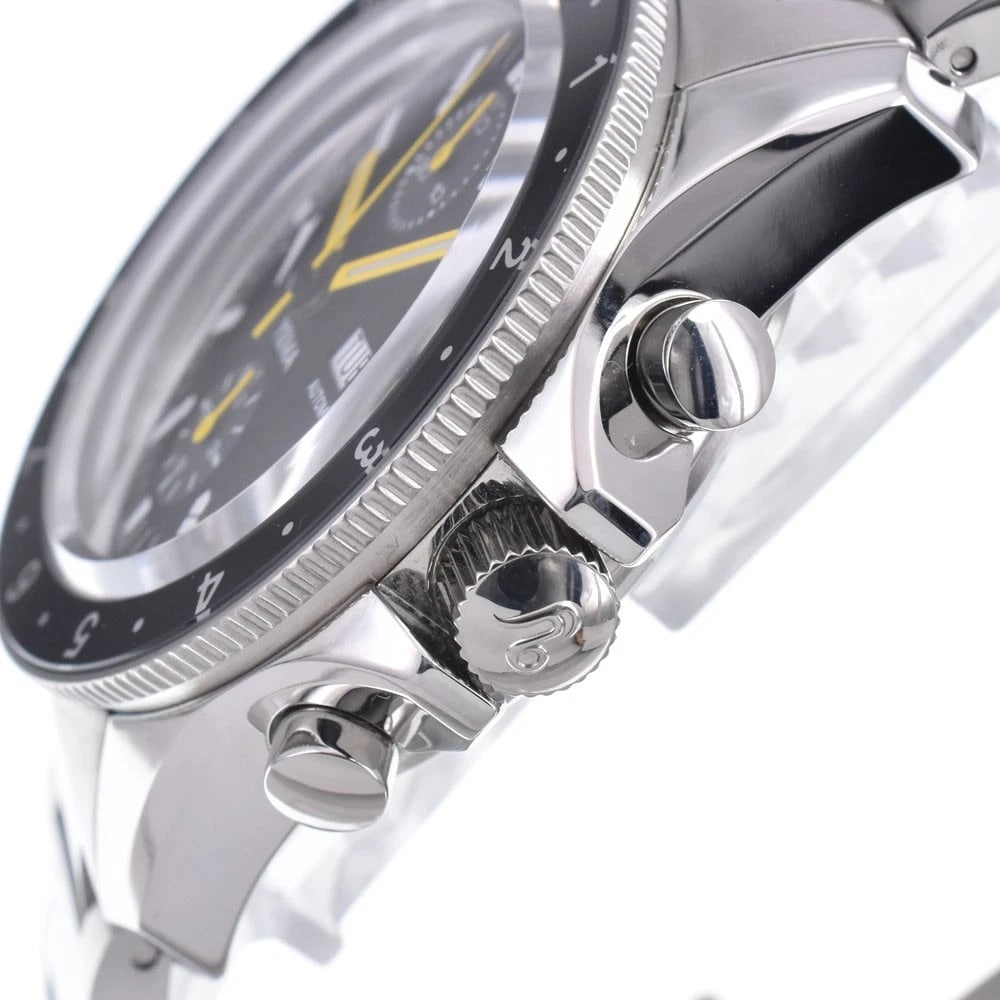YEMA NAVY GRAPH BLACK DIAL AUTOMATIC WATCH - 3