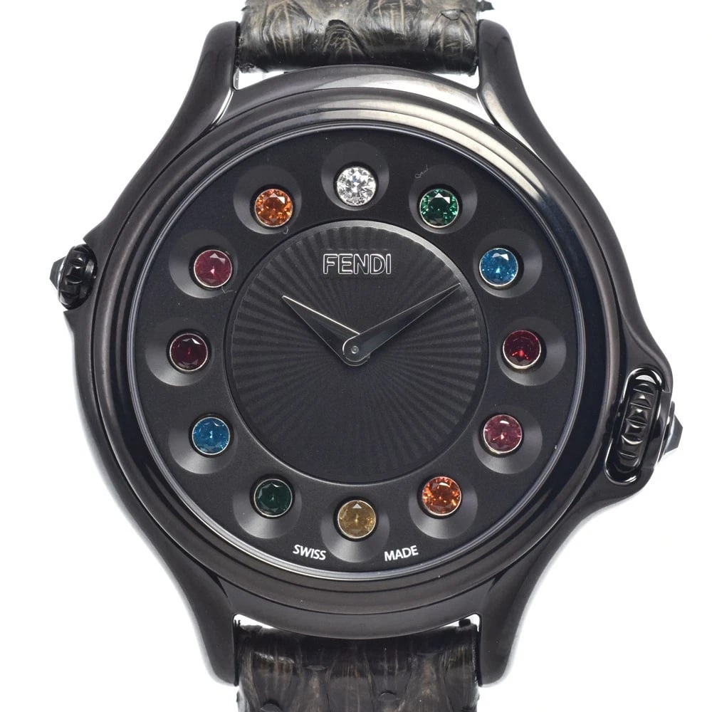FENDI CRAZY CARAT CHANGE GEMSTONE QUARTZ LADIES WATCH (1 of 6)