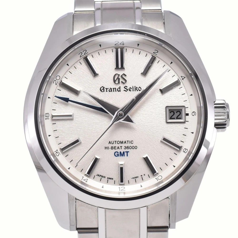 SEIKO GRAND SEIKO GMT AUTOMATIC WATCH: Seiko Grand Seiko Gmt Automatic Watch Brand: SEIKO Type/Style: Wristwatch Material: Band Material Stainless Steel, Case Material Stainless Steel Color: Case Color Silver, Band Color Silver, Dial Color