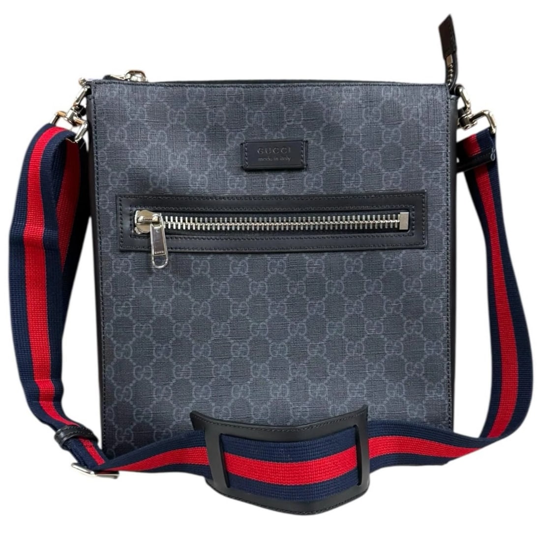 GUCCI SHOULDER BAG CROSS BODY SUPREME CANVAS: GUCCI Shoulder Bag Cross Body Supreme Canvas Brand: GUCCI Type/Style: Shoulder Bag Material: Exterior Material GG Supreme Canvas Color: Exterior color gray Size: W10.4 x H11.6 x D1.8inch Accessori