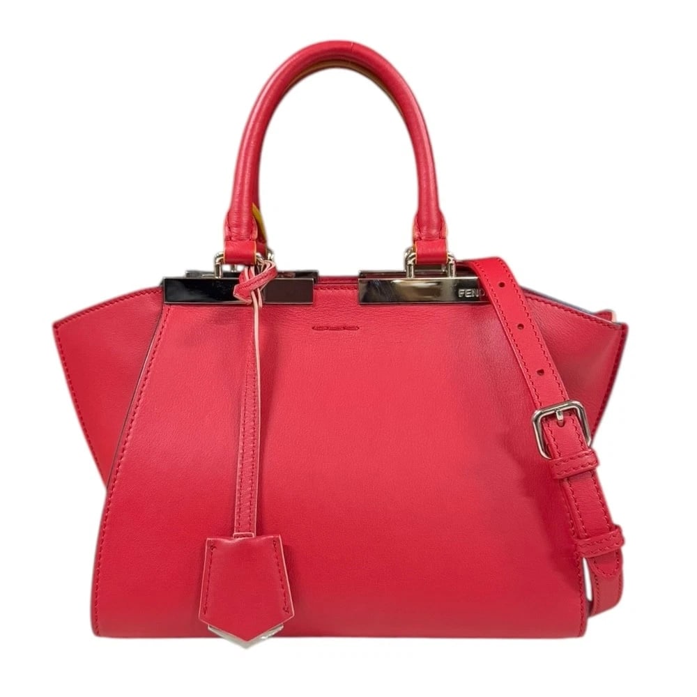FENDI SHOULDER BAG CROSS BODY LEATHER: FENDI Shoulder Bag Cross Body leather Brand: FENDI Type/Style: Shoulder Bag Material: Exterior Material leather Color: Exterior color red Size: W8.5 x H6.7 x D4.3inch Handle:9.8inch Accessories: N