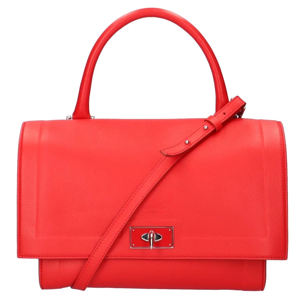 GIVENCHY SHOULDER BAG LEATHER HANDBAG: GIVENCHY Shoulder Bag leather handbag Brand: GIVENCHY Type/Style: Shoulder Bag Material: Exterior Material leather Color: Exterior color Red Size: W10.4 x H8.1 x D3.9inch Handle:11.8inch Accessories: