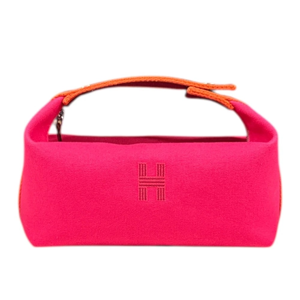 HERMES POUCH CANVAS BRID A BLACK PM: HERMES Pouch canvas Brid a Black PM Brand: HERMES Type/Style: Pouch Material: Exterior Material canvas Color: Exterior color hibiscus Size: W8.1 x H6.3x D4.9inch Accessories: None Accessor
