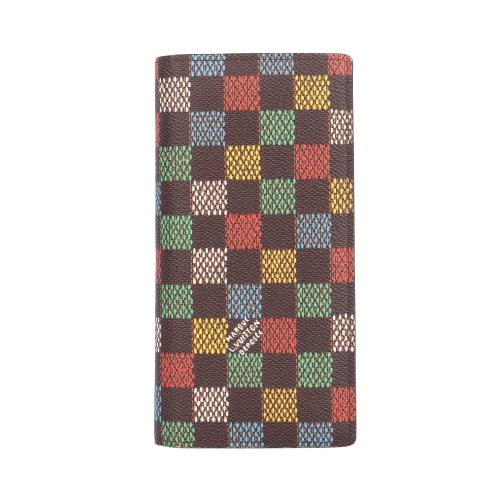 LOUIS VUITTON PURSE BIFOLD: LOUIS VUITTON purse Bifold Brand: LOUIS VUITTON Type/Style: purse Material: Exterior Material Birds Damier Canvas Color: Exterior color multicolor Size: W3.5 x H7.3x D0.8inch Accessories: None