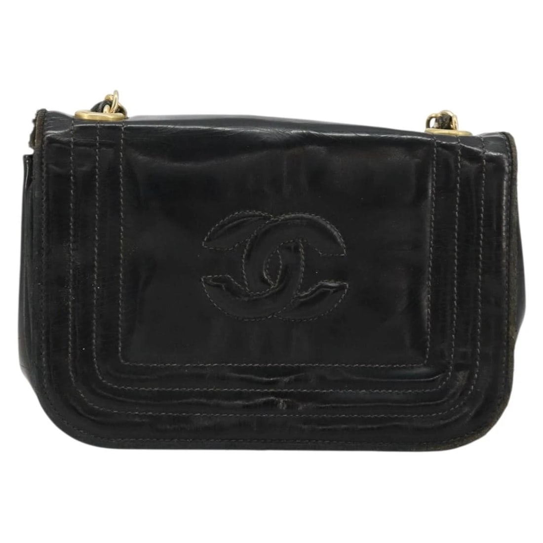 CHANEL COCO MARK CHAIN SHOULDER BAG - 2