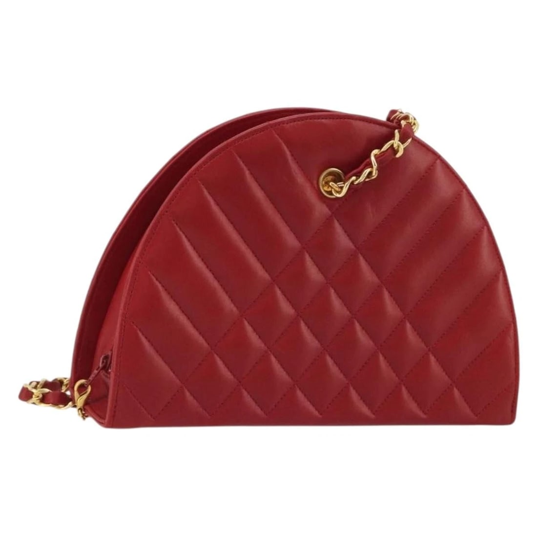 CHANEL MATELASSE CHAIN SHOULDER BAG LAMB SKIN: CHANEL Matelasse Chain Shoulder Bag Lamb Skin Brand: CHANEL Type/Style: Shoulder Bag Material: Lamb Skin Color: Red/Gold Size: W8.7 x H5.9 x D2.8inch(Approx) Accessories: None Accessories
