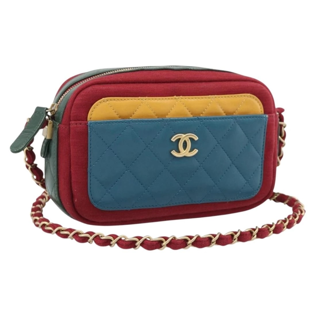 CHANEL MATELASSE CHAIN SHOULDER BAG LAMB SKIN GREEN: CHANEL Matelasse Chain Shoulder Bag Lamb Skin Green Brand: CHANEL Type/Style: Shoulder Bag Material: Lamb Skin Color: Green/Gold Size: W7.1 x H4.3 x D2.4inch(Approx) Accessories: None Acce