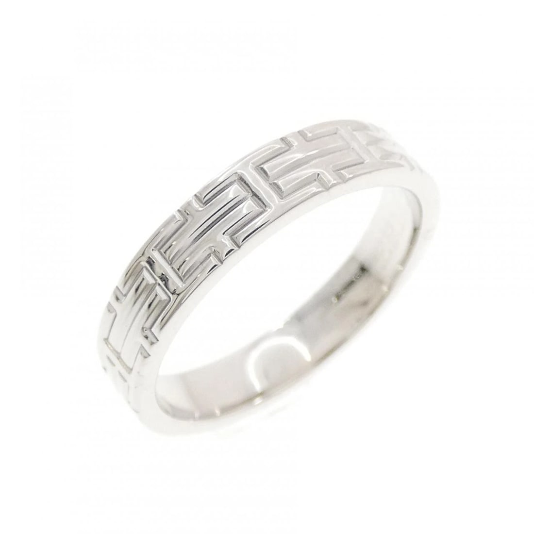 HERMES KILIM RING: Hermes Kilim Ring Brand: HERMES Type/Style: Hermes Ring Material: 750 white gold, Color: White gold Size: US4 1/2(48) Accessories: None Accessories Notice: When purchasing pre-owned goods, please