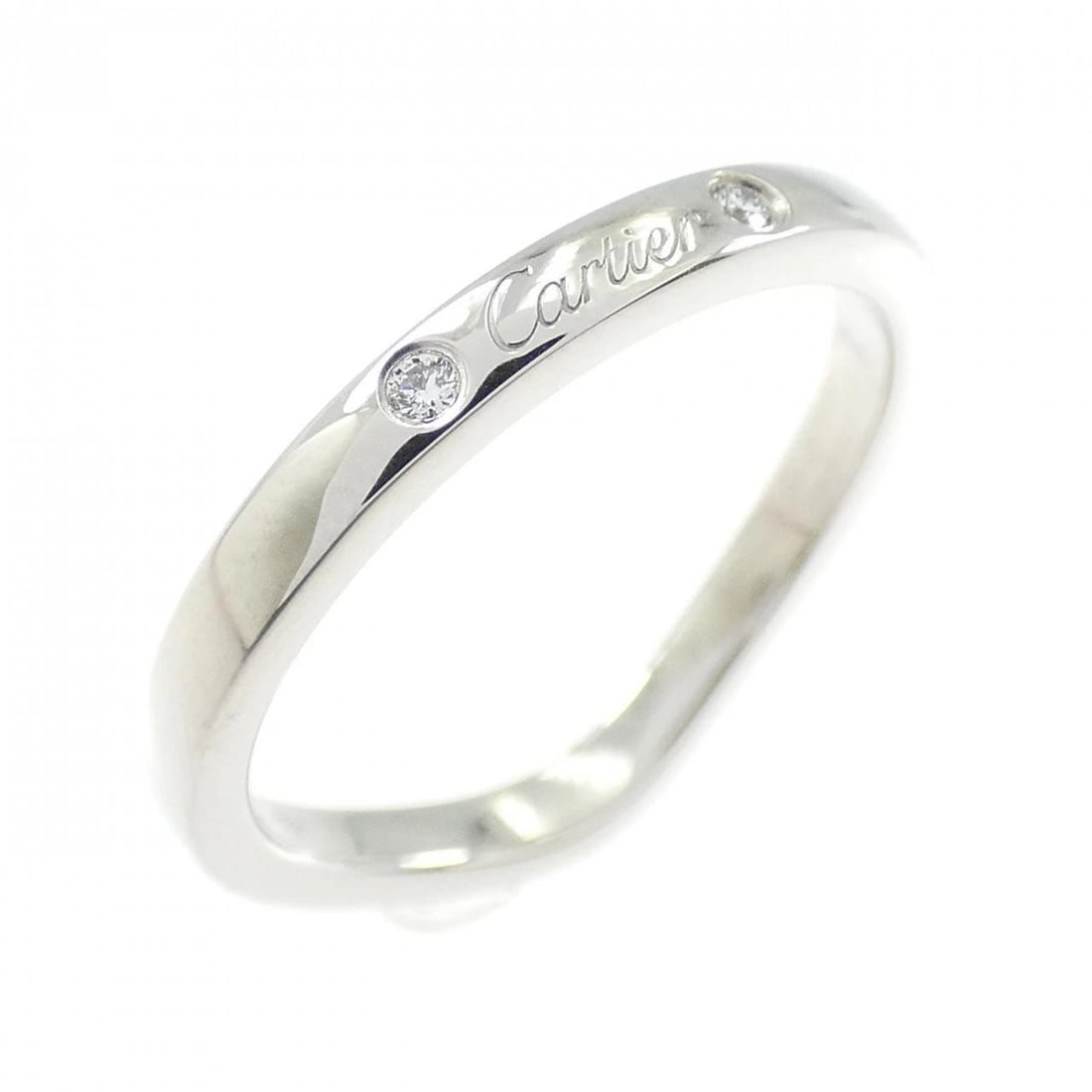 CARTIER BALLERINA RING: Cartier Ballerina Ring Brand: CARTIER Type/Style: Cartier Ring Material: Platinum950, Main Stone Natural Color: Silver Size: US3 3/4(46) Accessories: None Accessories Notice: When purchasing