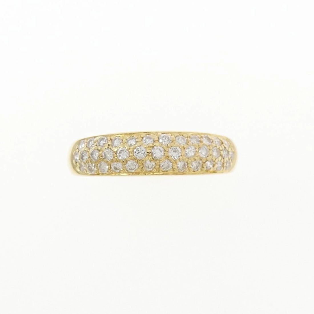 PONTE VECCHIO PAVE RING: Ponte Vecchio Pave Ring Brand: Ponte Vecchio Type/Style: Ponte Vecchio Ring Material: 750 yellow gold, Main Stone Natural Color: yellow Gold Size: US5 1/4 Accessories: None Accessories Notice: When