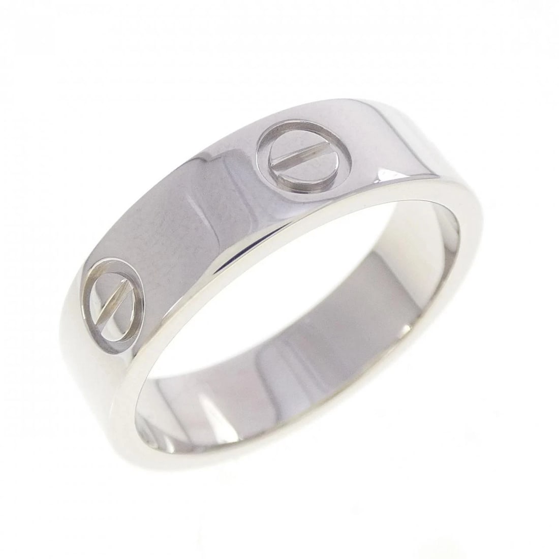 CARTIER LOVE RING: Cartier Love Ring Brand: CARTIER Type/Style: Cartier Ring Material: Platinum950, Color: Silver Size: US7 1/2(56) Accessories: None Accessories Notice: When purchasing pre-owned goods, please refer to
