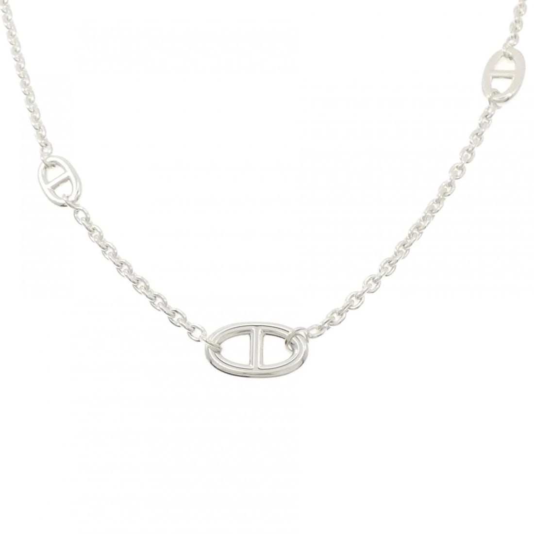 HERMES FARANDOLE NECKLACE: Hermes Farandole Necklace Brand: HERMES Type/Style: Hermes Necklace Material: 925Silver, Color: Silver Size: length 80cm Actual Size Max width approx.: 14.0mm Chain maximum width approx.: 3.9mm