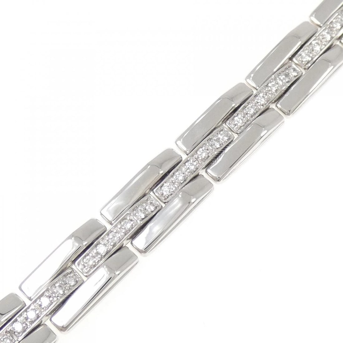 CHIMENTO DIAMOND BRACELET: Chimento Diamond Bracelet Brand: CHIMENTO Type/Style: Chimento Bracelet Material: 750 white gold, Main Stone Natural Color: white gold Size: length 18cm Actual Size Max width approx: 8.5mm