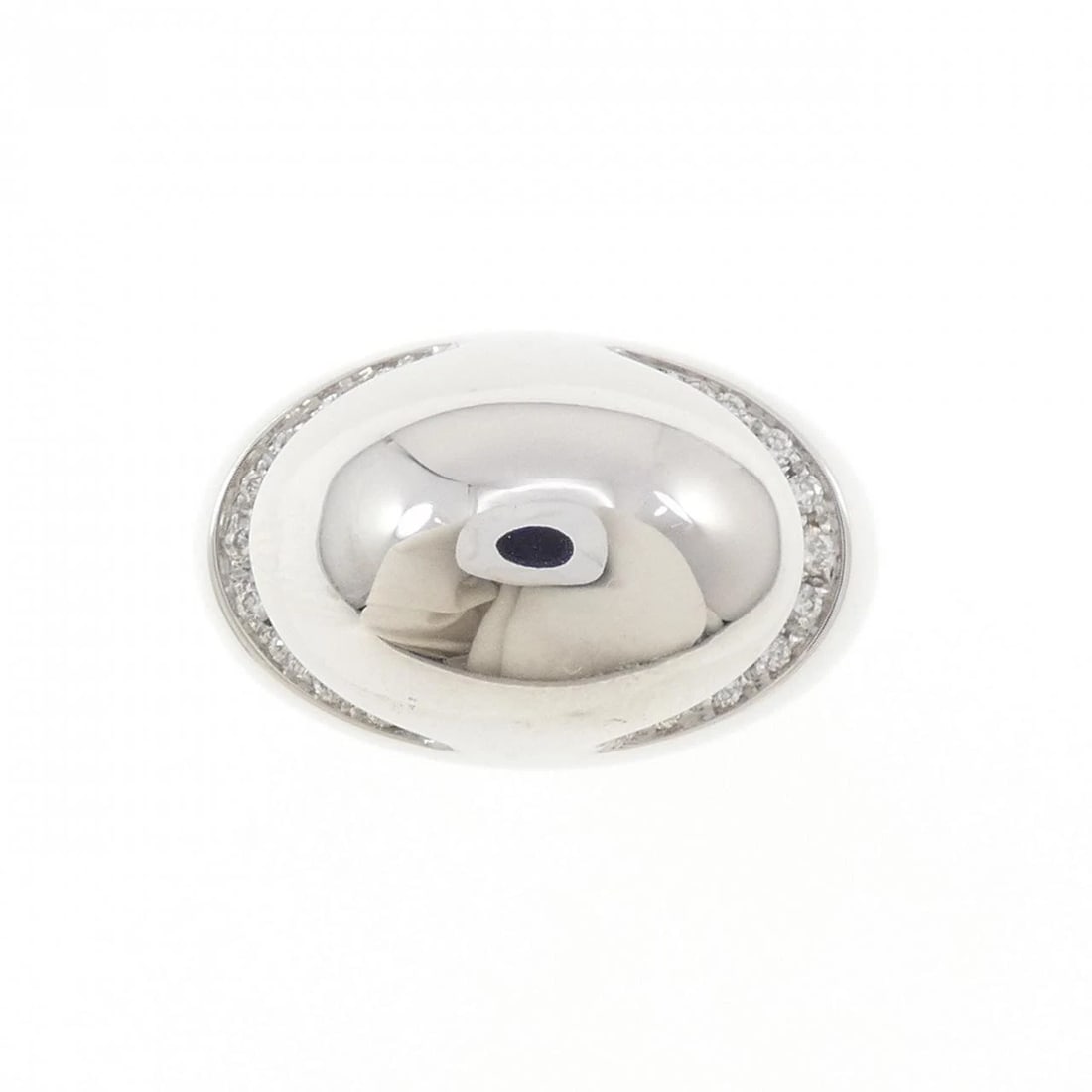 BVLGARI CABOCHON RING: Bvlgari Cabochon Ring Brand: BVLGARI Type/Style: Bulgari Ring Material: 750 white gold, Main Stone Natural Color: white gold Size: US6 1/2(53) Accessories: None Accessories Notice: When pu