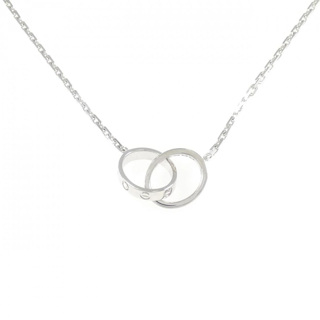 CARTIER BABY LOVE NECKLACE: Cartier Baby Love Necklace Brand: CARTIER Type/Style: Cartier Necklace Material: 750 white gold, Main Stone Natural Color: white gold Size: length43cmActual Size Max width approx.: 9.7mm Chain