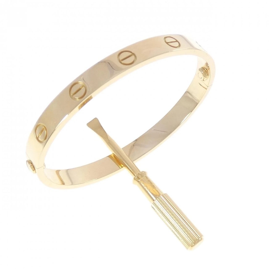 CARTIER LOVE BRACELET: Cartier Love Bracelet Brand: CARTIER Type/Style: Cartier Bracelets Material: 750 yellow gold, Color: Yellow Gold Size: 15cm(16)Actual Size Max width approx: 5.9mm Accessories: None Accesso
