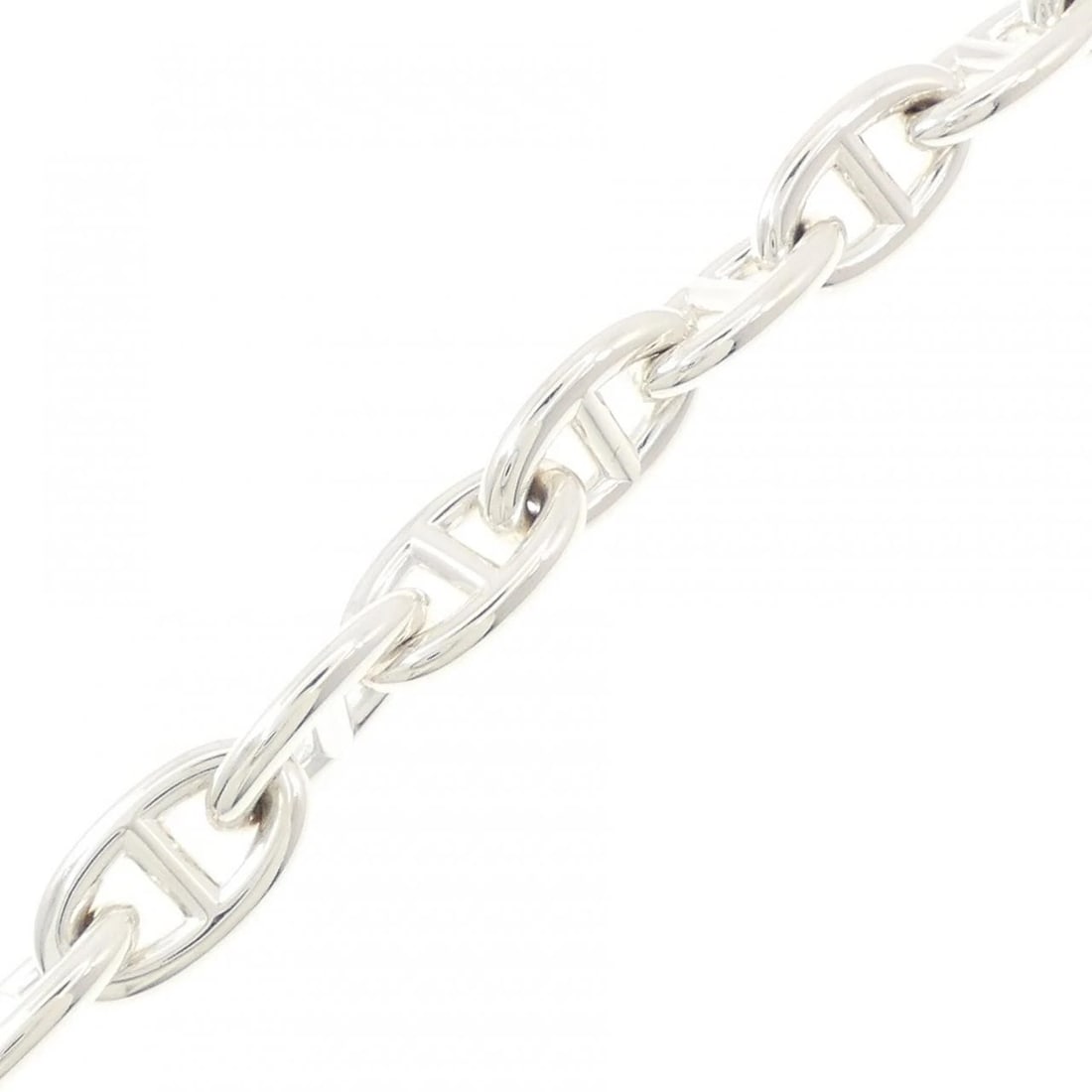 HERMES CHAINE D'ANCRE GM BRACELET: Hermes Chaine d'Ancre GM Bracelet Brand: HERMES Type/Style: Hermes Bracelet Material: 925Silver, Color: Silver Size: 18.5cmActual Size Max width approx.: 11.4mm Accessories: None Accessories Notice: