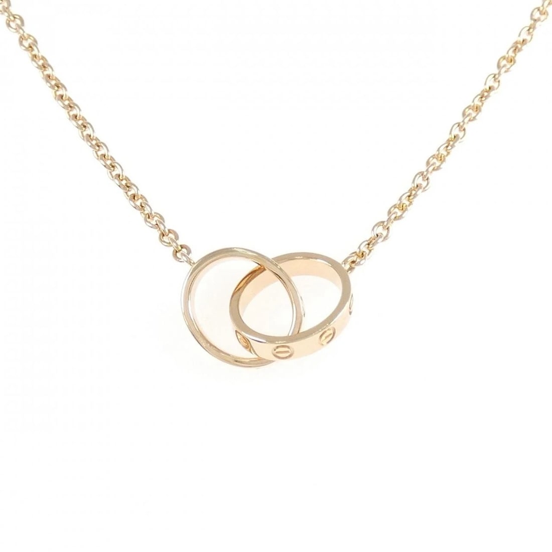 CARTIER BABY LOVE NECKLACE: Cartier Baby Love Necklace Brand: CARTIER Type/Style: Cartier Necklace Material: 750 Pink Gold, Color: Pink Gold Size: length44cmActual Size Max width approx.: 9.7mm Chain maximum width approx.: 1.7mm