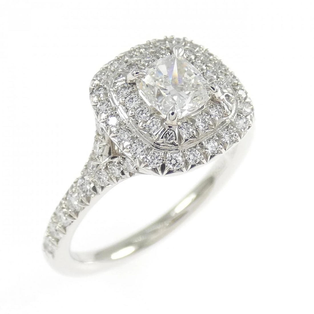 TIFFANY & CO. SOLESTE RING: TIFFANY & Co. Soleste Ring Brand: TIFFANY&Co. Type/Style: TIFFANY & Co. Ring Material: Platinum950, Main Stone Natural Color: Silver Size: US5 3/4 Accessories: None Accessories Notice: When