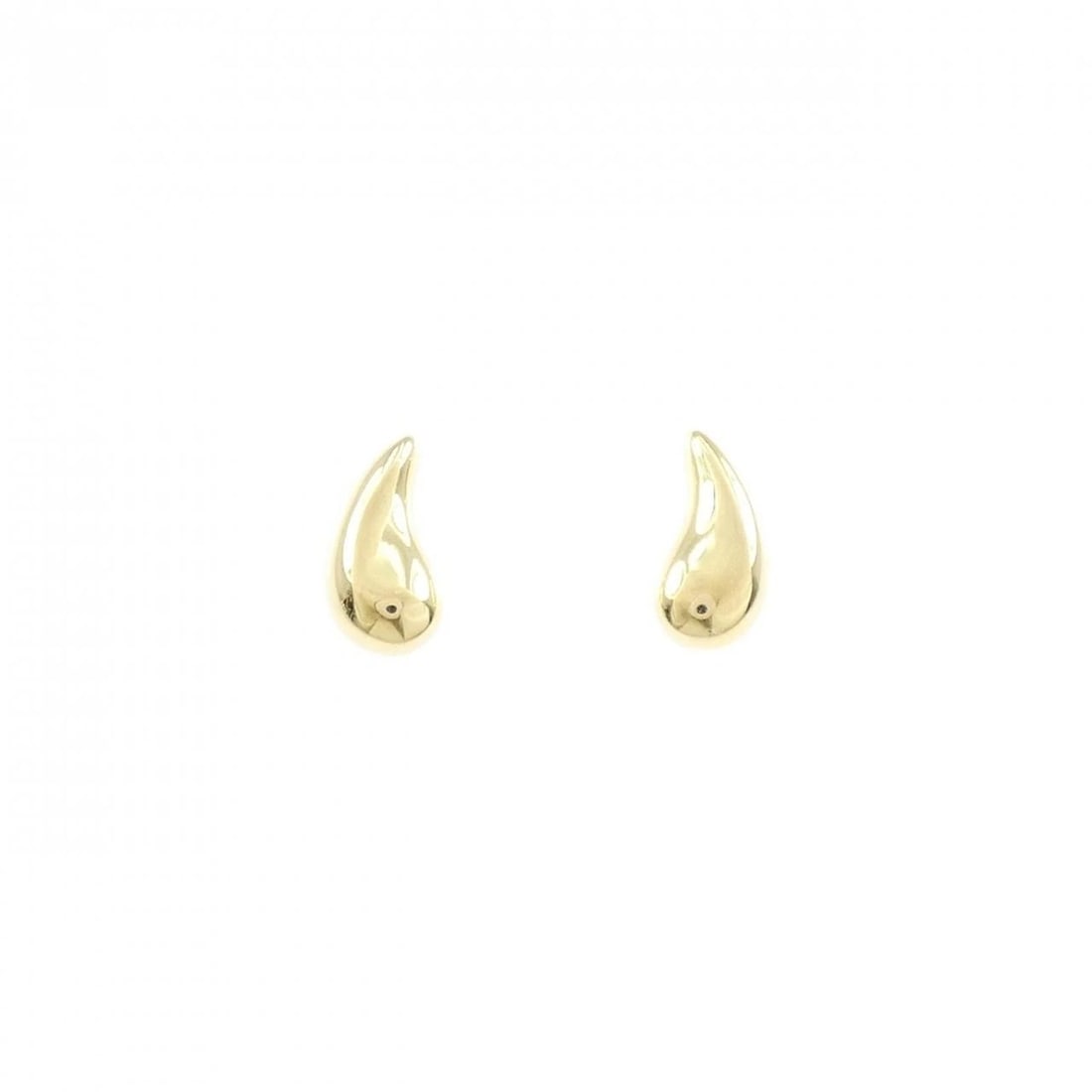 TIFFANY & CO. TEARDROP EARRINGS: TIFFANY & Co. Teardrop Earrings Brand: TIFFANY&Co. Type/Style: TIFFANY&Co. Pierce/Earring Material: 750 yellow gold, Color: yellow gold Size: Actual Size Approx. height x width: 9.7mm x 4.9mm