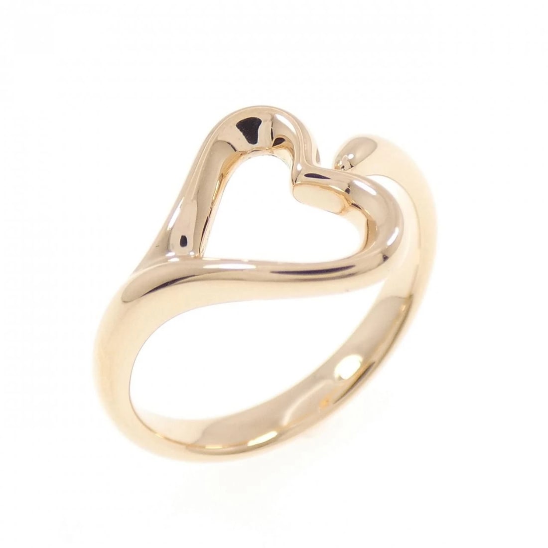 TIFFANY & CO. OPEN HEART RING: TIFFANY & Co. Open Heart Ring Brand: TIFFANY&Co. Type/Style: TIFFANY & Co. Ring Material: 750 Pink Gold, Color: Pink Gold Size: US6 1/2 Accessories: None Accessories Notice: When purchasing pre-owned