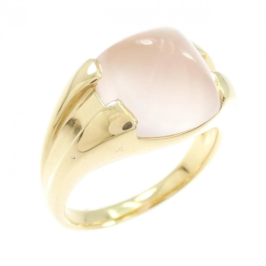 TASAKI ROSE QUARTZ RING: TASAKI Rose Quartz Ring Brand: TASAKI Type/Style: Tasaki Ring Material: K18 yellow gold, Main Stone Rose Quartz Color: yellow gold Size: US7 1/4 Accessories: None Accessories Notice: When purchasing