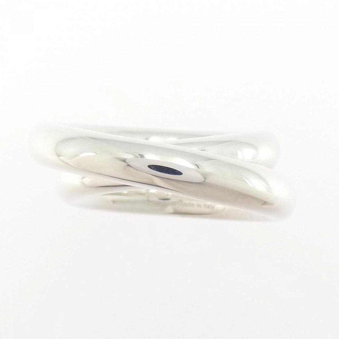 HERMES VERTIGE RING: Hermes Vertige Ring Brand: HERMES Type/Style: Hermes Ring Material: 925Silver, Color: Silver Size: US5 3/4(51) Accessories: None Accessories Notice: When purchasing pre-owned goods, please refer to