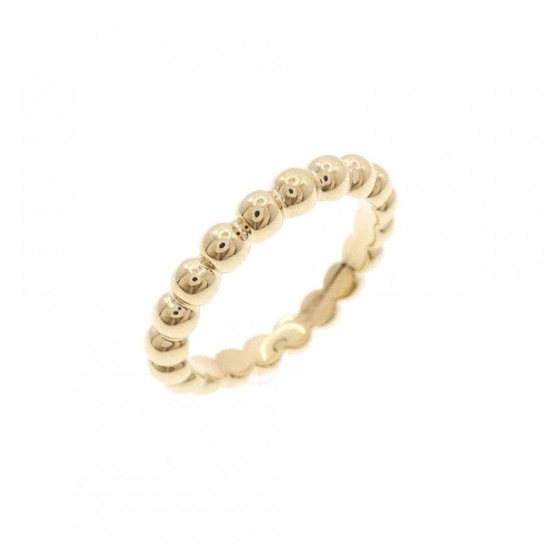 VAN CLEEF & ARPELS PERLEE MEDIUM RING: Van Cleef & Arpels Perlee Medium Ring Brand: Van Cleef & Arpels Type/Style: Van Cleef & Arpels Ring Material: 750 yellow gold, Color: yellow gold Size: US3(44) Accessories: None Accessories Notice: