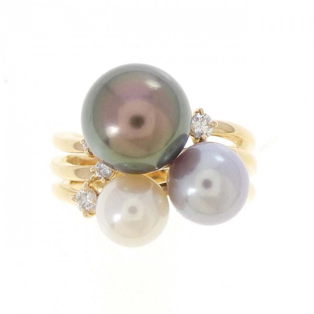 TASAKI PEARL RING: TASAKI Pearl Ring Brand: TASAKI Type/Style: Tasaki Ring Material: K18 yellow gold, Main Stone Black Pearl Color: yellow gold Size: US5 3/4 Accessories: None Accessories Notice: When purchasing